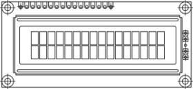 LCD-016N002B 16 x 2 Character LCD