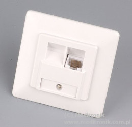 Gniazdo podtynkowe pojedyncze RJ45 UTP kat.5e montaż LSA