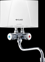 1500-17103 CLAGE instant water heater + tap, 2 l/min, pressure-free