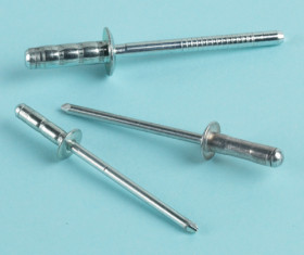 Nit średnica 3.2mm Stal węglowa, jednostronnie zamknięty średnica otworu 3.4mm długość 2.2mm