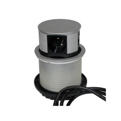 Gniazdo meblowe 4x2P+Z wysuwane z blatu OR-AE-1341 Orno