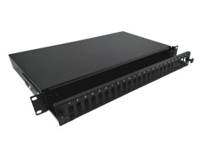 Przełącznica światłowodowa 24xSC duplex 19 1U z płytą czołową, wysuwalna FOP-1U-24SCD-C