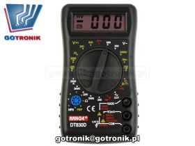 Uniwersalny miernik DT830D RANGE