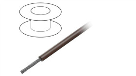 3055-Br005 Przewód Na Rolce 30,5M Linka Cu 18Awg Pvc Brązowy 300V