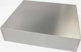 Aluminum enclosure, (L x W x H) 432 x 381 x 102 mm, natural, 1444-17154