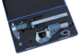 Zestaw suwmiarki i mikrometru RS PRO 0,4 mm