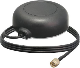 Antena GPS ANT-GNRM-L125A-3 Magnetyczny, Złącze męskie SMA Okrągły Męskie, Linx 23.3 dBi, 29.8 dBi, 30.6 dBi, 30.7 dBi,