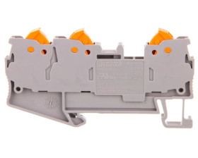 Złączka szynowa 3-przewodowa 4mm2 szara QTC 1,5-TWIN 3205048 /50szt./