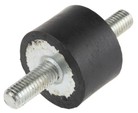 Podstawka antywibracyjna M8 średnica 30mm wysokość całkowita 20mm Cylinder męski-męski