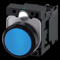 3SU1100-0AB50-1BA0 Push button, 1 NO, blue, round