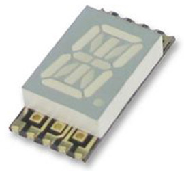 Wyświetlacz diodowy LED 14-segmentowy ze wspólną anodą 46 mcd RH DP, Żółty 10.2mm Kingbright 590 nm