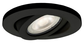 Oczko podtynkowe ruchome LAGOS czarne na GU10 IP20 LP-440/1RS BK movable Light Prestige