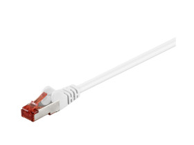 Kabel Patchcord CAT 6 S/FTP PIMF RJ45/RJ45 0.15m biały