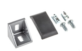 Część łącząca Kątownik Rozmiar rowka 6mm RS PRO Uchwyt złącza i łączenie