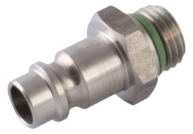 Adapter gwintowany prosty gwint – rura RS PRO 1/4 in Male rodzaj Męski Gwintowany, rura Stal 1/4in