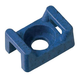 Uchwyt opaski kablowej długość 16mm szerokość 10,7 mm średnica otworu 4.5mm Panduit Niebieski