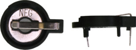 Battery holder for button cell Ø 20 mm, 1 cell, PCB mounting, 101