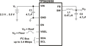 Automotive 2.3V to 5.5V, 6MHz Fixed Frequency 800mA Buck Converter