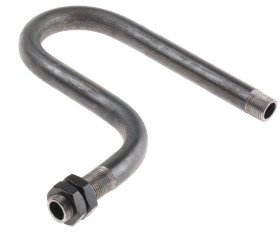 Mild steel U syphon,3/8in BSP