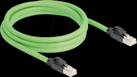 80890 Cat.6a patch cable, SF/UTP, PUR (TPU), 2 m, green