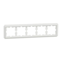 Ramka 5-krotna, Merten, D-Antique, biały lotos