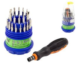 ZESTAW WKRĘTAK Z BITAMI OKRĄGŁY 31 IN 1