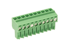 Wtykowy blok zaciskowy 10 -pinowe raster 3.5mm Montaż na kablu Żeński Phoenix Contact