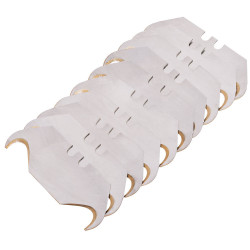 Draper Expert 54225 Pk10 &#x27;Premium Gold&#x27; Two Notch Hooked Trimming Knife Blades