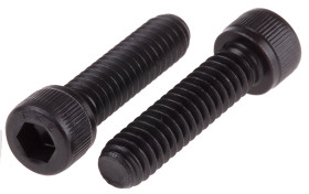 Śruba imbusowa 1/4cal długość 1cal Nakrętka, gniazdo sześciokątne Stalowe RS PRO