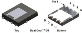 MOSFET Typ N-kanałowy 313 A DFN 40 V Rozszerzenie 8-pinowy Powierzchnia 166 W onsemi 0.87 mΩ NVMFSC0D9N04C