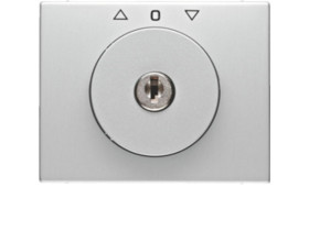 BERKER K.5 Płytka czołowa z kluczykiem do Wyłącznika żaluzjowego obrotowego aluminium 1079730300 HAGER
