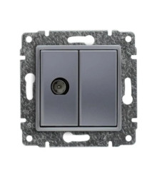 VENA Gniazdo antenowe pojedyncze typu F aluminium 514054