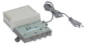 Wzmacniacz budynkowy MA044M VHFI+FM/VHFIII/2xUHF TERRA