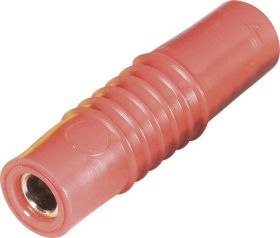 Złącze żeńskie laboratoryjne złącze męskie proste Średnica pina: 4 mm czerwony Schnepp KP 4000 L 1 szt.