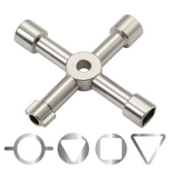 Klucz do szafek technicznych - elektrycznych - sterowniczych - krzyżak