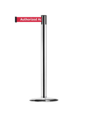 Słupek taśmy długość taśmy 2.3m Bariera chowana szerokość bariery 63.5mm Ø 63.5mm wysokość bariery 970mm Red, White