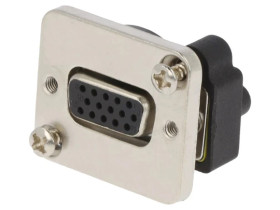 Łącznik D-Sub srebrny XLR 19x24mm CP30229M