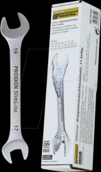 23802 Double open-ended wrench set, AF 7 - 30, 11 pieces