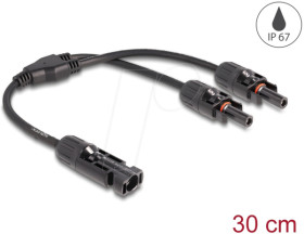88222 DL4 Solar Splitter Cable 1 x Plug to 2 x Socket 30 cm black