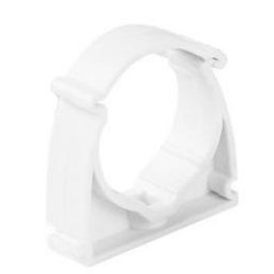 Uchwyt do rur elektroinstalacyjnych zamykany BIAŁY UZE-22 (1szt.)