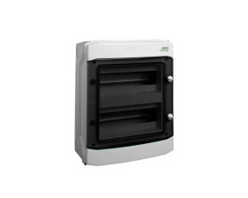 Rozdzielnica modułowa 2x12 natynkowa IP65 drzwi przeźroczyste PHS