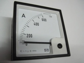 Amperomierz EQ96-x 0-600/1200A do przekładnika 600/5A , wymiary: 96x96mm (25760050)