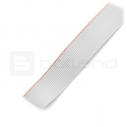 Przewód taśmowy 16 żył szary (50 cm) IDC raster 1,27 mm