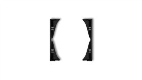 Mini Ramka Pośrednia Do Gniazd Podwójnych Czarny Mat 12Mrp-2