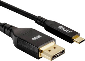 club3D Kabel wyświetlacza USB-C® Złącze męskie RJ45 1.00 m czarny CAC-1559
