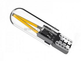 Żarówka samoch. LED 12V 1W ciepła W5W T10 Filamen