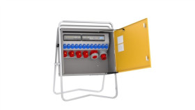 Rozdz. Budowlana Elbox-L Lw63-01220C Wtyk Cee 63A Gn:12Xgk 230V 16A 2Xcee 16A...