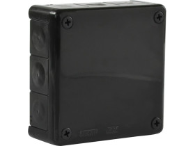 Puszka n/t herm. 118x118 złączki czarna IP55 /10