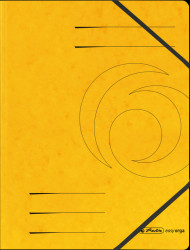 11387164 Folder with elasticated corner straps, A4, yellow, pack of five