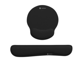 Podkładka pod mysz i nadgarstek Chipmunk 2-W-1 czarna NPF-2195